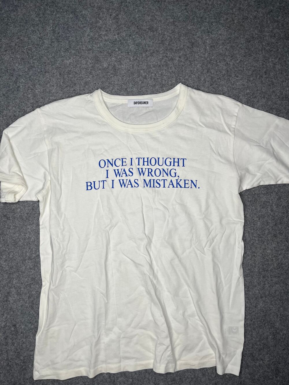 Daydreamer Once I Thought I Was Wrong Oversized Ringer Graphic Tee Medium